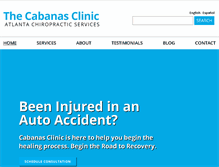 Tablet Screenshot of cabanasclinic.com